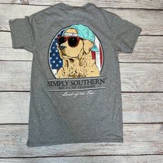 New With Tags Armpit To Armpit Length Is 19” Full Length Is 29” Dog Wearing Sunglasses, Backwards Hat, Southern Tshirts, Simply Southern Shirts, Cute Country Outfits, Preppy Southern, Western Outfits Women, Southern Shirts, Teacher Outfit