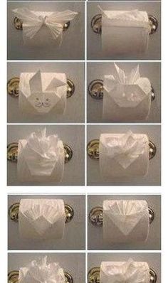 the instructions for how to make a tissue roll