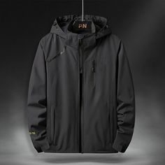 Season:Fall  Winter; Function:Soft; Fabric:Polyester; Gender:Men's; Thickness:Thick; Style:Warm,Modern Contemporary; Occasion:Weekend,Vacation,Daily Wear; Outerwear Length:Regular; Pattern:Plain; Design:Zipper,Waterproof; Neckline:Hooded; Outerwear Type:Hiking Jacket,Outdoor Jacket,Raincoat; Listing Date:11/24/2023; Bust:; Length [Top]:; Shoulder Width:; Sleeve Length: Man Cold, Autumn Outwear, Waterproof Jacket Men, Mens Outdoor Jackets, Hiking Jacket, Mens Windbreaker, Sleeve Pattern, Outdoor Clothing, Outdoor Jacket