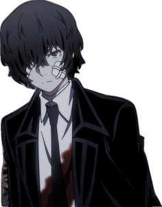 an anime character wearing a suit and tie