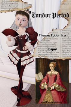 Theme : Tundor Period (VIP) Repost with credits! 💗 #dresstoimpress #DTI #Anime #roblox #tundor Dti Tudor Period Outfit No Vip, Dress To Impress Theme Tudor Period, Tudor Period Outfit, Dti Medieval, Tudor Period, A Day In Paris, Tudor Era, Dti Ideas, Period Dress