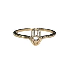 14k gold mini hamsa ring. 1.5 grams at 6.5 Available in rose yellow and white gold. Other sizes can be made upon request but it WILL affect the price, message me for custom size pricing Hamsa Ring, Oak Park, Rose Yellow, Band Rings, Message Me, Jewelry Rings, White Gold, Band, Ring