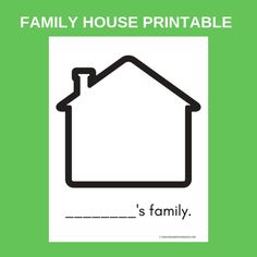 a family house printable is shown