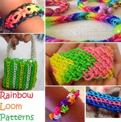 rainbow loom bracelets with instructions to make them