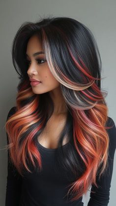 #Hairstyles #Hairstyles_For_Thin_Hair #Hairstyles_For_Medium_Length_Hair #Hairstyles_For_Short_Hair #Hairstyles_For_Long_Hair #Hairstyles_For_Men #Hairstyles_For_School #Hairstyle_Ideas #Hairstyles_For_Black_Women #Hairstyles_For_Curly_Hair #Hairstyles_Braids #Hairstyle_Aesthetic #Hairstyle_According_To_Neckline #Hairstyle_Anime #Hairstyle_Art #Hairstyle_According_To_Face_Shape #Hairstyle_Art_Reference #Hairstyle_Asian #Hairstyle_Aesthetic_Girl #Hairstyle_Accessories #Hairstyle_At_Home #Hairstyl Red Money Piece Hair, Funky Hair Color Ideas, Copper And Blonde Balayage, Black Roots Red Hair, Balayage Black Hair, Highlights Burgundy, Emo Hair Color, Balayage Black, Burgundy Balayage