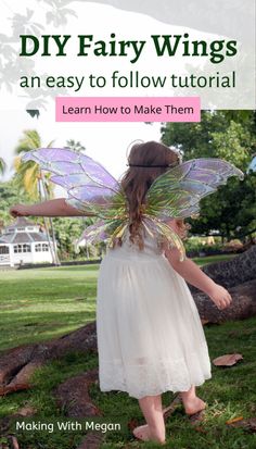 Woodland Fairy Costume Kids, Fairy Costumes For Kids, Make Fairy Wings, Concert Costumes, Wings Tutorial, Iridescent Fairy, Wire Fairy