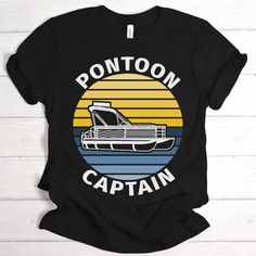 This pontoon captain crewneck tshirt is the perfect gift for any pontoon boat owner. Get this lake pontoon tee for yourself or give it as a gift for the pontoon lover in your life. Product Details: + Bella Canvas 3001 + Retail fit, unisex sizing + Airlume combed & ring spun cotton + Shoulder taping, side-seamed, slimmer fit + Machine wash cold, max 30C or 86F + Tumble dry low + Print method: Direct To Garment (DTG) + Colors may very due to computer screen resolution + Printed and shipped in USA All T-Shirts: https://www.etsy.com/shop/CountrysideRoots?ref=simple-shop-header-name&listing_id=998188712&section_id=33844937 💖 Thanks for visiting! 📧 If you need any customization, don't hesitate to reach out! 📧 If you'ld like to purchase this design on a different product, don't hesitate to rea Nautical Crew Neck T-shirt For Boating, Nautical Short Sleeve T-shirt For Boating, Graphic Print Crew Neck T-shirt For Boating, Crew Neck Top With Letter Print For Boating, Crew Neck Tshirt, Pontoon Boat, Long Sleeve Tee Shirts, Personalized T Shirts, Printing Methods