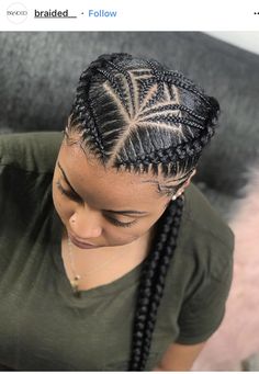 Two Braids With Design, Braids Scalp, Small Cornrows, Feed Ins, Two Braid Hairstyles, Feed In Braids, Hair Projects, Hair Magic