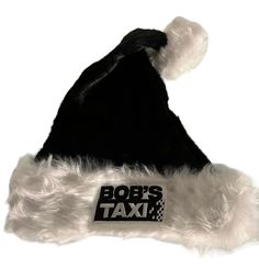 Custom Santa hat embroidered with your logo. Please message me a clear image of your logo and we will digitize and embroider it onto a Santa hat. This listing is for a black santa hat Black Santa Hat, Wedding Tokens, Personalized Letters From Santa, Nice List Certificate, Santa Claus Hat, Black Santa, Personalized Letters, Costume Hats, Gag Gifts