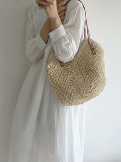 Elena Handbags Retro Straw Woven Tote Bag Braided Basket Shoulder Bag For Shopping, Summer Shopping Bag With Braided Details, Beige Braided Straw Bag For Shopping, Beige Braided Straw Shopping Bag, Summer Shopping Braided Shoulder Bag, Braided Basket Bags For Shopping, Summer Braided Shopping Bag, Summer Braided Shoulder Bag For Shopping, Spring Braided Crochet Tote Bag