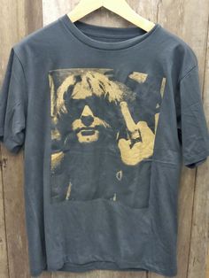 NIRVANA KURT COBAIN 100% Cotton New Vintage Band T-Shirt (Back View) - Vintage Band Shirts