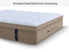 the dream cloud mattress is on display in front of a white background with text that reads dream cloud mattress