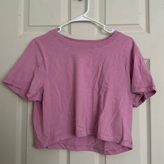 Brand New Never Worn Cotton On Baby Tee. Size Xl. Color Pink. Casual Purple Crew Neck Crop Top, Everyday Purple Short Sleeve Tops, Pink Short Sleeve Crop Top For Loungewear, Basic Pink Cotton Crop Top, Basic Pink Crop Top, Pink Relaxed Fit Cotton Crop Top, Basic Pink Cropped Cotton T-shirt, Pink Cotton Crop Top T-shirt, Cute Cotton Crop Top For Loungewear