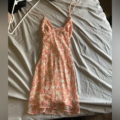 Zara Sundress Size S. Crossed Back, Zipper On The Side, And Liner Under. Nwot Orange Sundress, Pink Sundress, On The Side, Zara Dresses, Orange Pink, Color Orange, Sundress, Pink And Orange, Zara