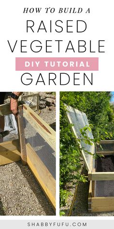 how to build a raised vegetable garden with diy materials and instructions for growing vegetables