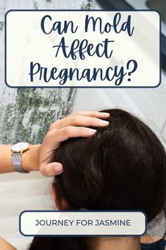 a woman with her head in her hands and the words can mold after pregnancy?