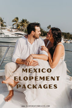 Couple celebrating their elopement on a boat in Mexico. Explore Mexico elopement packages for romantic and intimate destination weddings by the water. Perfect for couples seeking unique wedding experiences in stunning coastal locations. Romantic Holiday Destinations, Romantic Italy, Europe Honeymoon, Italy Honeymoon, Romantic Honeymoon Destinations, Elopement Packages, Romantic Travel Destinations