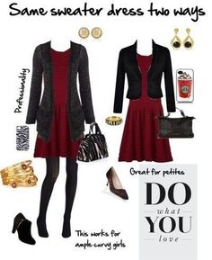 Curvy Petite Fashion Over 40, Petite Dressing, Girls Christmas Gifts, Dresses Curvy, Burgundy Sweater Dress, Curvy Dresses, Burning Workout, Workout Exercises, Curvy Petite Fashion