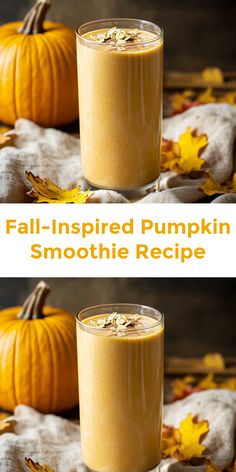 This fall-inspired pumpkin smoothie is packed with flavor! Cinnamon and oat flakes make it the perfect cozy drink for autumn days. Pumpkin Smoothie Recipe, Frozen Pumpkin Pie, Frozen Pumpkin, Cozy Drinks, Creamy Smoothies, Pumpkin Pie Filling, Dairy Free Options, Autumn Days