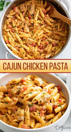 cajun chicken pasta with cheese, tomatoes, and seasonings Dinner Recipes Cajun Chicken Pasta, One Pot Cajun Chicken Pasta Food Network, Cajun Chicken Pasta Cream Cheese, Cajun Ranch Chicken Pasta, Spicy Cajun Pasta Recipes, Cheddar's Cajun Pasta, Quick Creamy Chicken Pasta, Cajun Chicken Pasta With Mushrooms, Easy Cajun Pasta Recipes