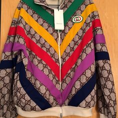 Brand New With Tags. 100% Authentic, Purchased Directly From The Gucci Store. Size Medium In Men’s, But Also Unisex As Well. Gucci Multicolor Fall Outerwear, Gucci Multicolor Outerwear For Fall, Designer Gucci Outerwear, Designer Gucci Long Sleeve Outerwear, Designer Long Sleeve Gucci Outerwear, Designer Brown Gucci Outerwear, Designer Multicolor Fall Outerwear, Designer Multicolor Outerwear For Fall, Gucci Jean Jacket