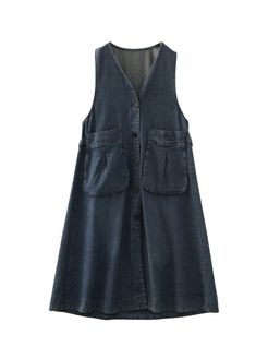 Cotton A Line Dress, Comfortable Room, Designs For Dresses, Cardigan Vest, Blue V, Cozy Outfit, Line Dress, Cup Size, Dress Sleeveless