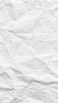 white crumpled paper is shown in this image