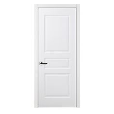 an open white door on a white background