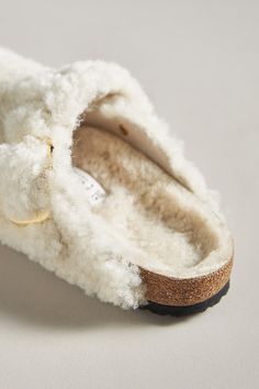 Faux-fur upper Leather insole Rubber sole Slip-on styling Imported | Boston Teddy Clogs by Birkenstock in Beige, Women's, Size: 38, Leather/Rubber at Anthropologie Birkenstock Boston Fur, Fuzzy Birkenstocks, Boston Clogs, Clogs Outfit, Couples Halloween Outfits, Couples Halloween, Birkenstock Boston, Shoe Inspo, Couple Halloween