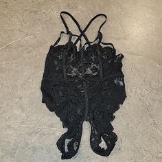 New Without Tags Crotchless, No Underwire Unknown Brand Size Small See Pictures For Details Fast Shipping Within 1-2 Days J15 Sleeveless Black Bodysuit With Lace Closure, Black Underwire Bodysuit With Lace Closure, Source Unknown, Body Suit, Women's Intimates, Size Small, Tags, Black, Color