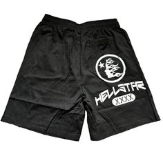 Hellstar Shorts Extremely Limited And Very Rare Sold Out In Minutes After The Drop Iykyk In Hand (Ships Out In 1-3 Business Days) Price Is Firm Unless Bundled The Drop, Very Rare, Mens Shorts, Black White, Man Shop, Ships, Black And White, White, Black