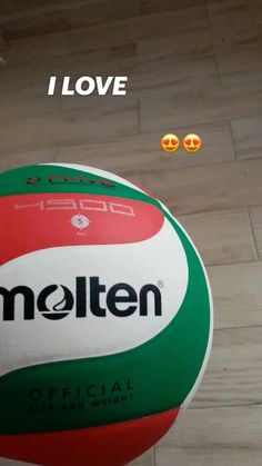 a volleyball ball with the words molten on it