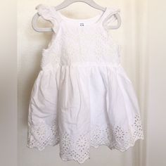 Baby Gap White Eyelet Sundress With Flutter Sleeves. Size 2 Years. Fully Lined. Casual. The Cutest Sundress For Your Little One This Summer. Very Good Condition. #Babygap #Gap #Whiteeyelet #Sundress #Fluttersleeves #Summertime #Summerbreak #Summerfun #Bbq #Picnic #Fourthofjuly #4thofjuly #Fireworks #Liberty #America Nwt - New With Tags Nwot - New Without Tags Excellent - Like New, No Visible Wear Very Good - Minor Wear Good - Some Wear And/Or Minor Flaws Acceptable - Some Wear, Spots, And/Or Hol White Broderie Anglaise Dress With Flutter Sleeves, Summer Flutter Sleeve Dresses With Broderie Anglaise, Summer Dresses With Broderie Anglaise And Flutter Sleeves, White Flutter Sleeve Playtime Dress, Gap Spring Dresses With Ruffles, Spring Dresses By Gap With Ruffles, Cute Gap Dresses With Ruffles, White Short Sleeve Gap Dress, Gap White Short Sleeve Dress