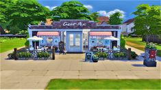 Sims4 Bakery, Sims 4 Bakery, Bakery Signs, Club Design Interior, Sims 4 Restaurant, Cute Bakery