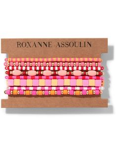 pink enamel bead detailing stretch design Pink represents Love, Compassion & Intuition set of eight bracelets 70s Activities, Roxanne Assoulin, Lucky Jewelry, Bracelet Sets, Enamel Beads, Bracelet Ideas, Pink Enamel, Purple Hues, Pink Bracelet