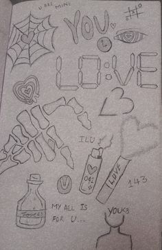 a drawing with writing on it that says, you are love and my all is yours for us