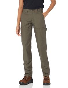 PRICES MAY VARY. Straight fit; straight leg 9.2 oz Duck, 86% Cotton/13% Nylon/1% Spandex; RepelPRO finish; oil & water repellent Dickies FLEX fabrication; Reinforced back hem with kick plates Double front panel with one zipper pocket; Knee pad opening/tool division Extra wide center back belt loop; Key & hammer loop; 10 total pockets for ultimate storage Work Pants Women, Dickies Women, Oil Water, Knee Pads, Pair Of Pants, Work Pants, Repellent, Division, Water Repellent