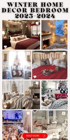 a collage of photos with christmas decorations and decor items in the foreground,