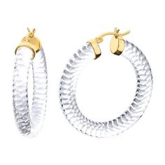 Cheap Small Hoop Clear Jewelry, Luxury Clear Earrings For Party, Luxury Unique Clear Jewelry, Cheap Clear Pierced Earrings, Cheap Clear Earrings, Luxury Clear Jewelry, Luxury Clear Lucite Jewelry, Lucite Jewelry, Luxury Earrings