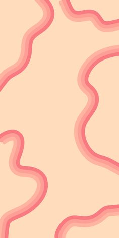 an abstract pink and beige background with wavy lines in the shape of curved curves,