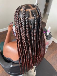 Large Knowles Braids, Original Box Braids, Large Single Braids, Grosse Braids, Big Box Braids Jumbo, Quick Box Braids, Big Knotless Braids, Knotless Braids For Black Women, Box Braids Large