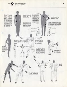 an instruction manual showing how to do different poses