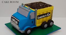 Truck Cakes For Boys, Dump Truck Cake, Car Cakes For Boys, Cars Cake