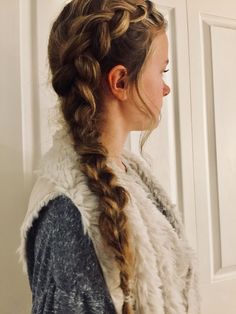 Double Braid Hairstyles, Messy Braided Hairstyles, Messy Side Braid, Side Braid Ponytail, Messy Braids, Crimped Hair, Double Braid