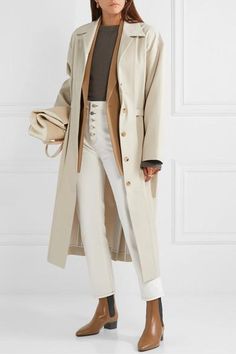 Fall Work Outfits, Beige Boots, Fall Winter Outfits, Outfit Idea, Street Styles, Outfits Casuales, Look Cool, Net A Porter, Look Fashion