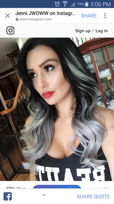 Hair Highlights And Lowlights, Black Hair With Highlights, Different Hair Colors, Hair Trend, Grey Hair Color, Hair Inspiration Color, New Trend, Gray Hair