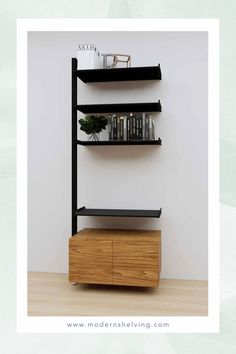 Media Unit Shelves Modern Media Unit, Tv Speakers, Frame Shelf, Modern Shelving, New York Apartment, Contemporary Living Spaces