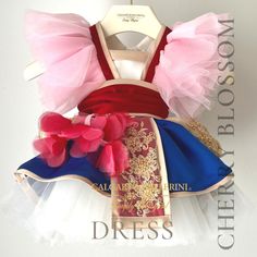 Mulan Inspired Dress for Kids - Chinese New Year Princess Costume Blossom Costume, Mulan Birthday, Warrior Princess Costume, Blossom Costumes, Chinese New Year Dress, Princess Costumes For Girls, Chinese New Year Outfit, New Year Dress, New Year Outfit