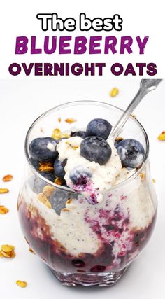 gluten free peach cobbler Overnight Oats Blueberries, Blended Oats Overnight, Overnight Blueberry Oats, Overnight Oats With Blueberries Recipe, Overnight Oats Blueberry, Overnight Oats Yogurt, Easy Overnight Oats Healthy, Blueberry Cobbler Overnight Oats