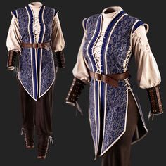 Medieval Outfit, Ren Faire Outfits, Fantasy Items, Fantasy Outfits, Fair Outfits, Ren Fair, Cosplay Armor, Larp Costume, Project List